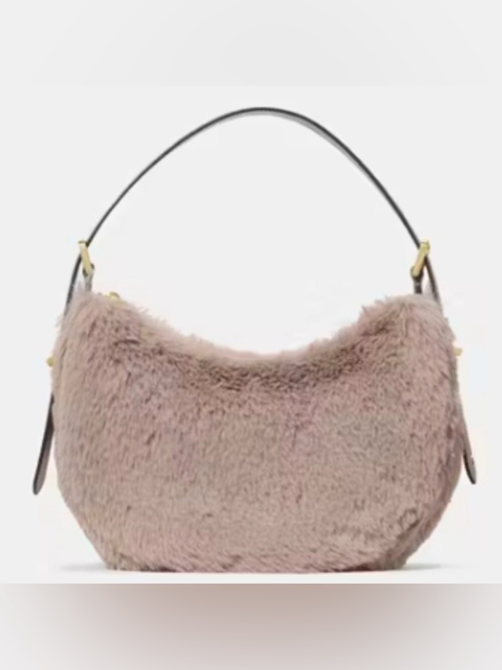 ✨Kate Spade Nova Faux Fur Small Crescent Shoulder Bag NWT✨